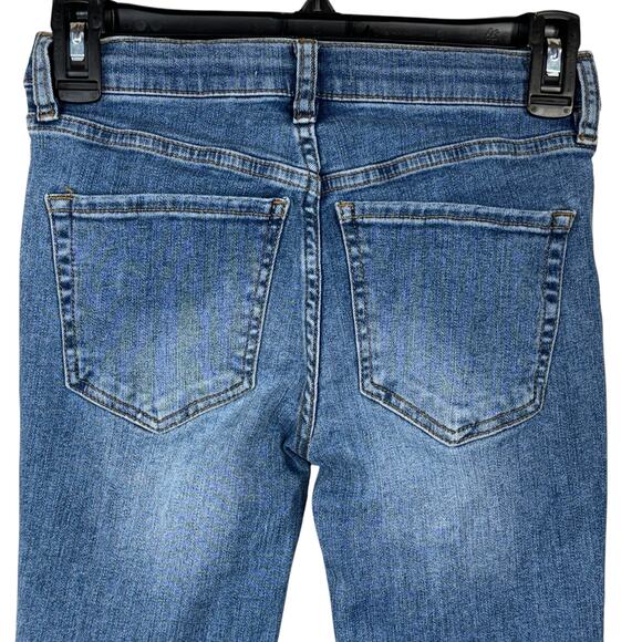 Free People SZ 24 Great Heights Jeans Distressed Low-Rise Frayed Hem We The Free - Picture 5 of 11